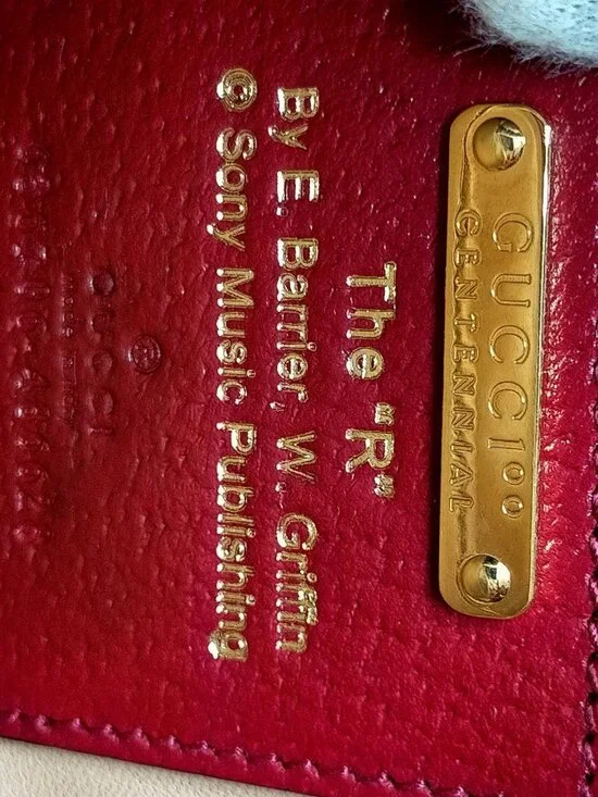 Authentic Gucci Jackie 1961 Floral Canvas Small Shoulder Bag Red Leather Trim - Picture 16 of 16